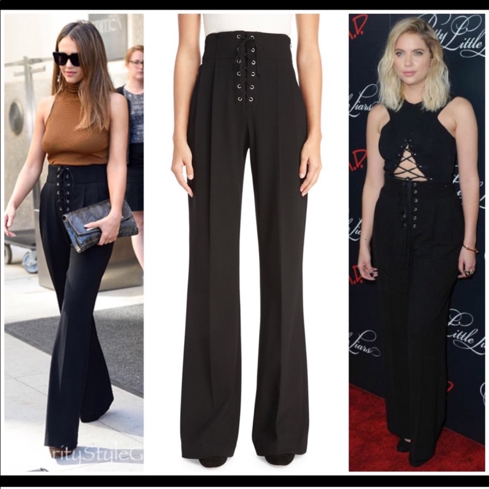 A.L.C. “Estrada” black high waist pants 0